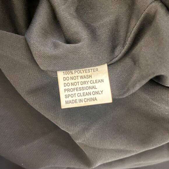 Ieena for Mac Duggal Crepe Thigh High Slit One Shoulder Evening Gown Black Sz 8 - Picture 10 of 10